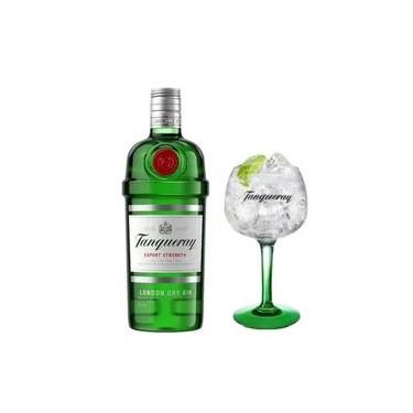 Imagem de COMBO GIN TANQUERAY London Dry 750ml + 1 Taça TANQUERAY DE VIDRO IMPORTADA