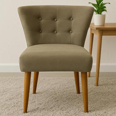 Imagem de Cadeira Decorativa Pétala Palace Veludo Sala Jantar Recepção - Impactu