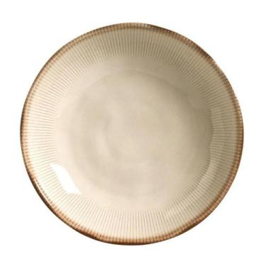 Imagem de Prato Fundo De Cerâmica Bio Raio Off-White 830mL Porto Brasil