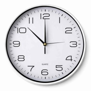 Imagem de Relógio de Parede Decorativo 30cm Silencioso Minimalista - Vale Import