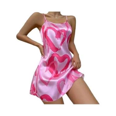 Imagem de Camisola Sexy Feminina de Cetim sem Costas - Confortável e Luxuosa, BR