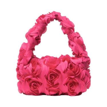 Imagem de Bolsa Feminina Pequena Rosa - Bolsa de Festa Elegante e Fofa para Casa