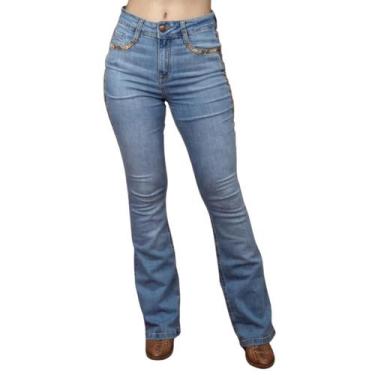Imagem de Calça Jeans Feminina Miss Country Serena 1067, Jeans claro, 42