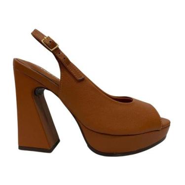 Imagem de Sandália piccadilly fivela ref:819009 feminino, Ocre, 36