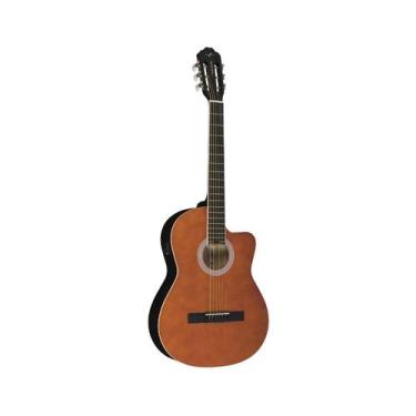 Imagem de Violão Clássico Elétrico Vogga Cutaway Satin Honey Nylon VCE310