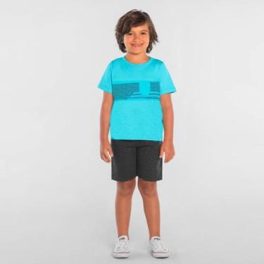 Imagem de Conjunto Infantil Menino Roupa Bermuda Short Camiseta Verão - Rovitex 