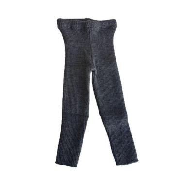 Imagem de Calça de Tricô Canelada Básica Tricô Kids Cinza Escuro, 10, Cinza