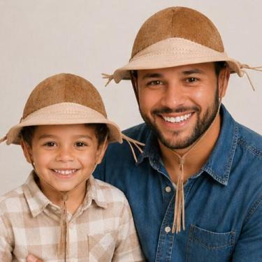 Imagem de Chapéu de Couro com Pelo Nordestino Vaqueiro Cangaceiro Dominguinhos L