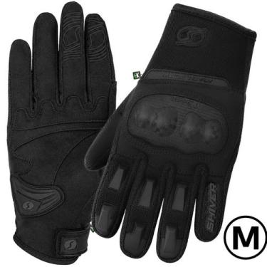 Imagem de Par Luva Moto Motoqueiro Touchscreen Dart 2 Preta Protetor Reforçado S