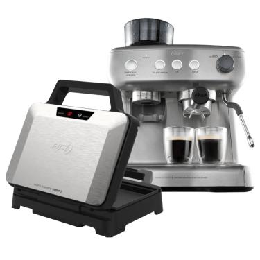 Imagem de Kit Cafeteira Espresso Xpert e Sanduicheira Inox Oster