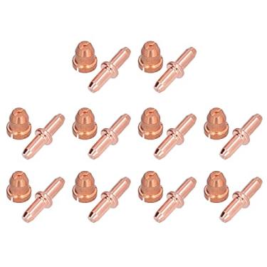 Imagem de Kit de ponta de eletrodo, peças sobressalentes da tocha de cobre, cortador de plasma, consumíveis para espalhamento de arco para TC80