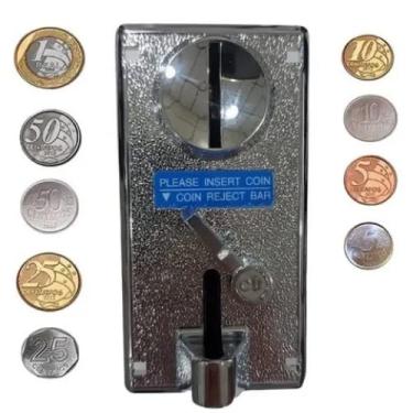 Imagem de Moedeiro Comparador Multi Moedas Eletromatic Para Fliperama