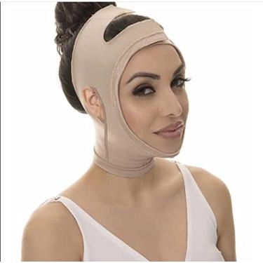 Imagem de Cinta Facial Modeladora Pos Cirurgica Bege M New Form