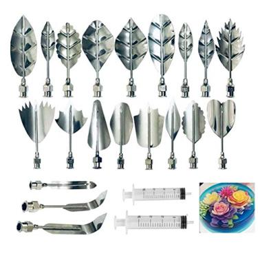 Imagem de Kit inicial de arte de gelatina – Conjunto de ferramentas de decoração de bolo de flor de gelatina 3D com 20 peças de pontas de agulha DIY ferramentas de pastelaria