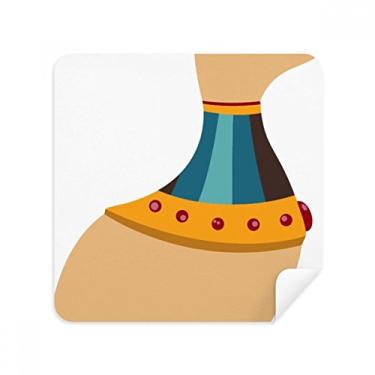 Imagem de Egito Totem Ilustração Padrão Óculos Pano Limpador de Tela Tecido Camurça Pacote com 2