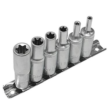 Imagem de Corneta Jogo 6 Soquetes Aço Torx Longo 3/8 Qualidade
