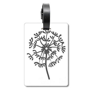 Imagem de Caderno de plantas de flores, dente-de-leão, etiqueta para bagagem, etiqueta para guardar cartão