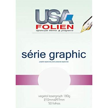 Imagem de Usa Folien 8026, Papel Vegetal, Lasergraph, A4, 180 g, Multicor, Pacote de 50