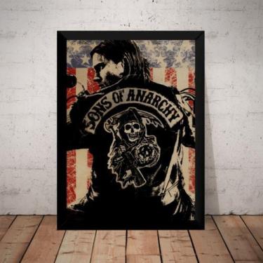 Imagem de Quadro Sons Of Anarchy Moto Club Arte Poster Moldurado - Fanarte