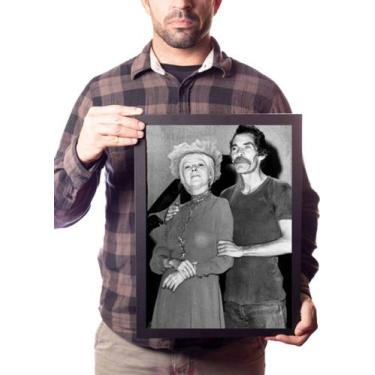 Imagem de Quadro Foto Chaves Seu Madruga E Dona Clotilde - Fanarte