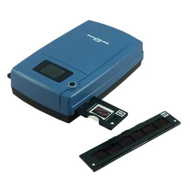 Imagem de Scanner manual de filme Pacific Image PrimeFilm XE Plus. Scanners de filme e negativos de 35 mm. Saída de 10000 dpi/48 bits. Faixa dinâmica de 3,9. Suporta Mac e Windows