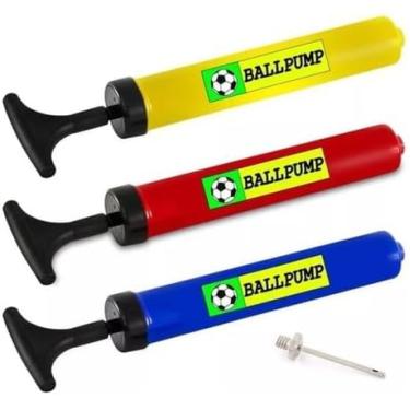 Imagem de Bomba de Ar Manual para Bolas Esportivas, Futebol, Vôlei, Basquete, Handebol, com Bico