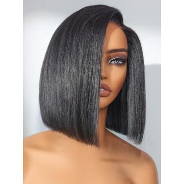 Imagem de Peruca Bob LUVME HAIR - 25cm - Cabelo Humano 100% com Renda Frontal