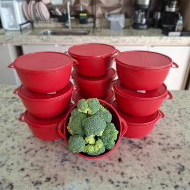 Imagem de Conjunto de Potes Plásticos Herméticos 1 Litro, Marmita Fitness, Kit com10 BOLL (BOWL) leve 10 gastando menos.