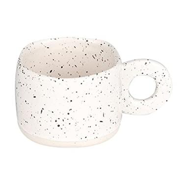 Imagem de Caneca 300 ml/286.3 g Anel criativo alça cerâmica caneca de café cores brilhantes leite copo de café escritório casa bebidas seguro microondas casal copos de água caneca de café (cor: Ouro)