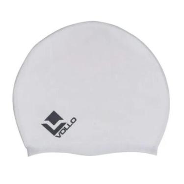 Imagem de Touca de Natação Mergulho Piscina Silicone Vollo Várias Cores, Prata