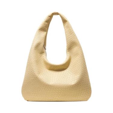 Imagem de Bolsa De Ombro Vintage De Grande Capacidade Em material sintético Para