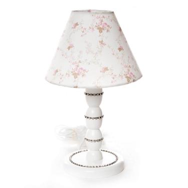 Imagem de Abajur Madeira Strass 2 Quarto Bebê Infantil Menina