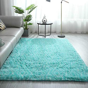 Imagem de Tapetes fofos, macios e ondulados, de pelúcia longa, antiderrapante, lavável para sala de estar, quarto, banheiro, quarto das crianças, tapete de ioga, 60120 cm