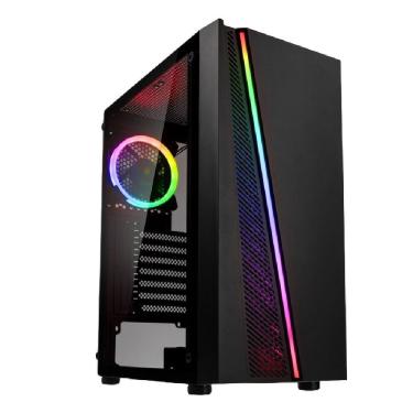 Gabinete Gamer K-Mex Infinity Streamer III CG-A2G8 - RGB ATX 3 FANs Preto -  Gabinete Gamer - Magazine Luiza