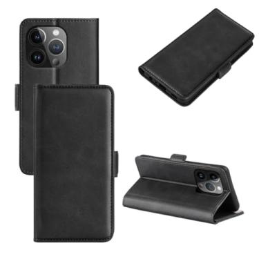 Imagem de Capa Capinha Carteira Preta Com Porta Cartão Compatível Com iPhone 15, 15 Plus, 15 Pro, 15 Pro Max - (Hard Glass Store) (iPhone 15 Plus (6.7))