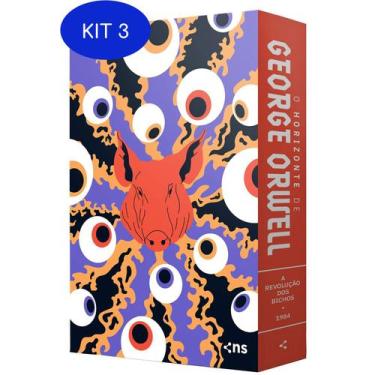 Imagem de Kit 3 Box 2 Livros George Orwell+ Pôster Suplemento E - Novo Seculo