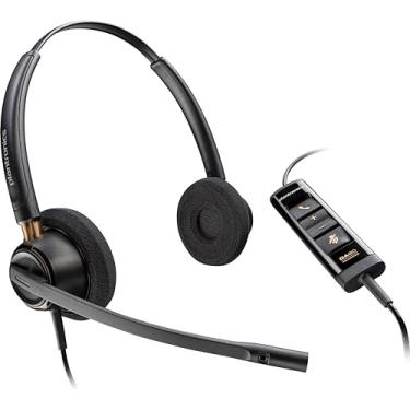 Imagem de Poly - Fone de ouvido EncorePro 525-M USB-A e USB-C USB (Plantronics) - Otimizado para equipes - Proteção auditiva acústica - Botões de segurar e atender chamadas - Estilo de uso de orelha dupla,