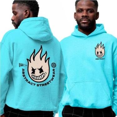 Imagem de Blusa De Frio Moletom‎ Fireball Abstract Streetwear Point-Unissex