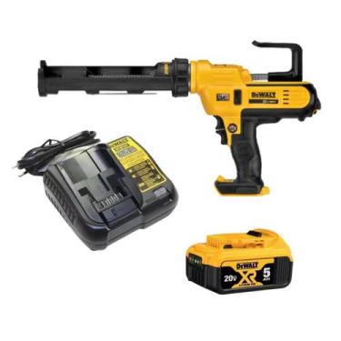 Imagem de Pistola De Silicone A Bateria 20V 5ah DCE560B Carregador Bivolt - Dewa