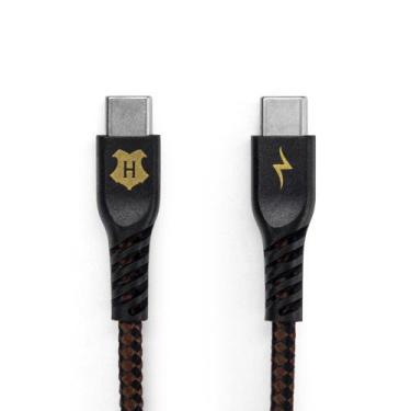 Imagem de Cabo Strong USB-C/USB-C 1.2M Hogwarts Harry Potter Preto - iwill, PRET