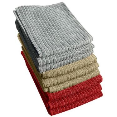 Imagem de Kit 9 Pano Limpeza Magico Microfibra Absorve 30x30 Pra Vr - Idealiza, 