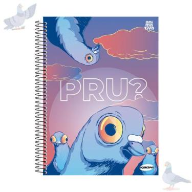 Imagem de Caderno Universitário masculino 1 Matéria 96 folhas KBOM - Animativa, 