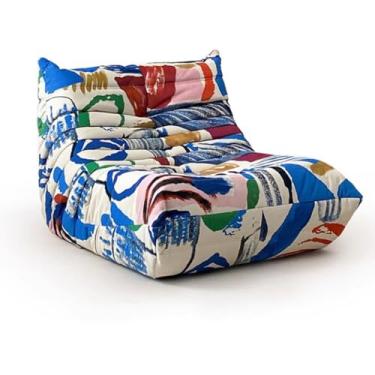 Imagem de Sofá cadeira moderna simples grafite sofá preguiçoso sala de estar sofá solteiro varanda sofá cadeira cheia de esponja sofá sala de estar sofá