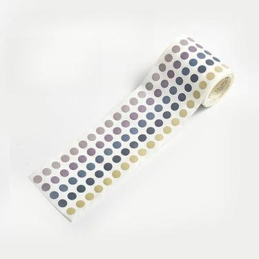 Imagem de Adesivos de bolinhas - Adesivos básicos de bolinhas de padrão pequeno para decoração de diário, álbum de recortes adesivo e planejador (colorido 2)