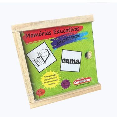 Imagem de Jogo da Memoria Educativo de Alfabetização Carimbras 40pcs