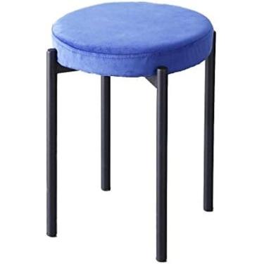 Imagem de Cadeira De Bar Cadeira De Jantar Infantil, Superfície De Assento De Tecido Preto Cadeira De Pernas Banco De Bar Bar Casa Restaurante Loja De Bebidas Banco Baixo Almofada De 6,5 Cm Banco De Bar,A5,