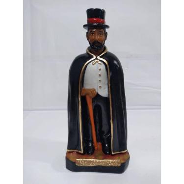 Imagem de Imagem Exu Capa Preta 7 Encruzalhada Estatua Gesso 20 Cm