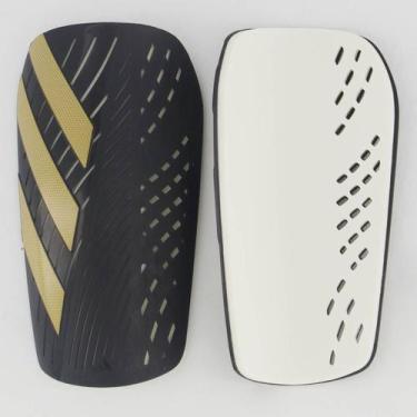 Imagem de Caneleira Adidas Tiro Club Preta e Dourada, M
