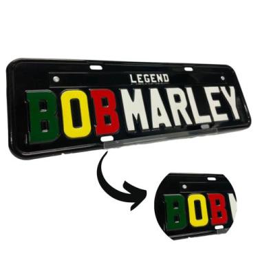 Imagem de Placa Decorativa Bob Marley Automotiva Alto Relevo Decoração - Decora 