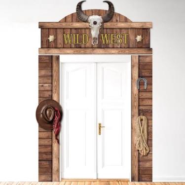 Imagem de Banner de Festa Temática Chunnin West Cowboy para Porta